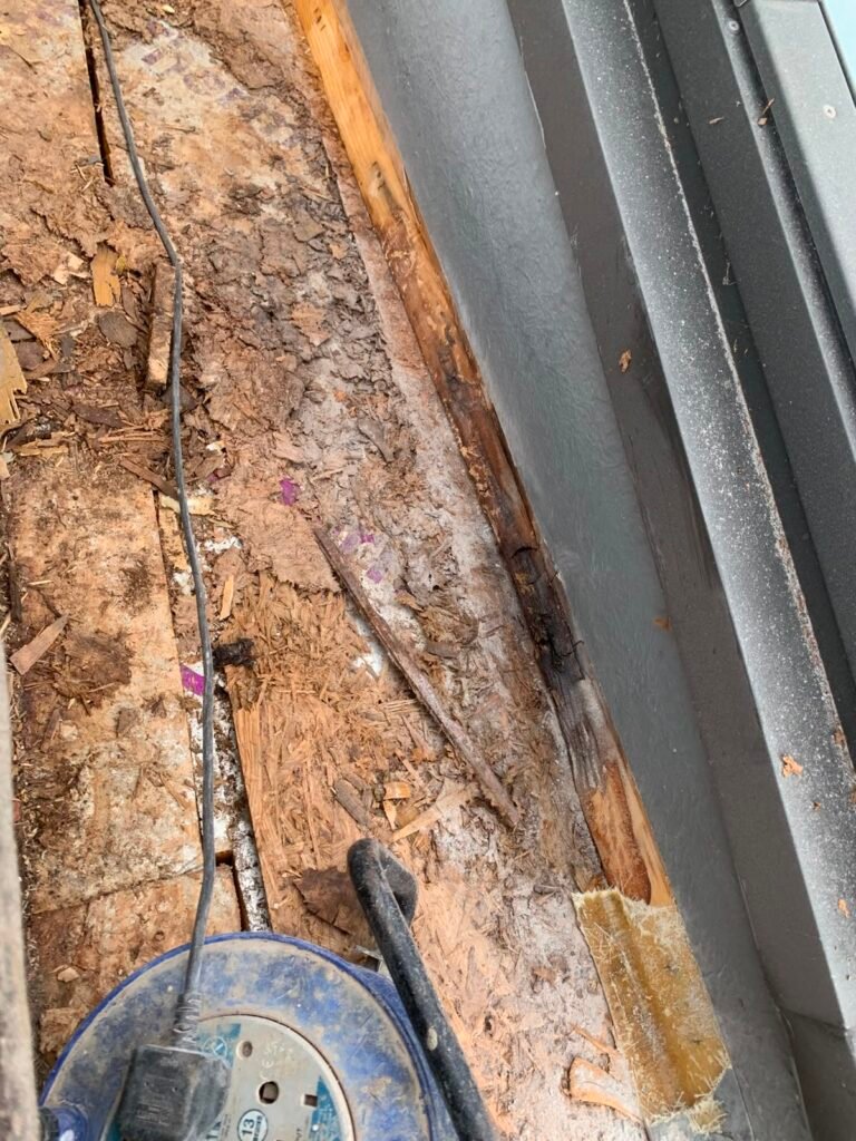 rotted upstand